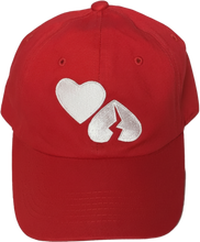 Load image into Gallery viewer, Solid Color "Heart Flip" Dad Hats
