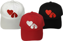 Load image into Gallery viewer, Solid Color "Heart Flip" Dad Hats
