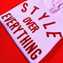 Load image into Gallery viewer, Red Letter &quot;S.O.E.&quot; Hoodie
