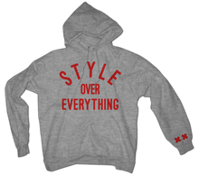 Load image into Gallery viewer, Red Letter &quot;S.O.E.&quot; Hoodie
