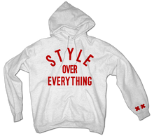 Load image into Gallery viewer, Red Letter &quot;S.O.E.&quot; Hoodie
